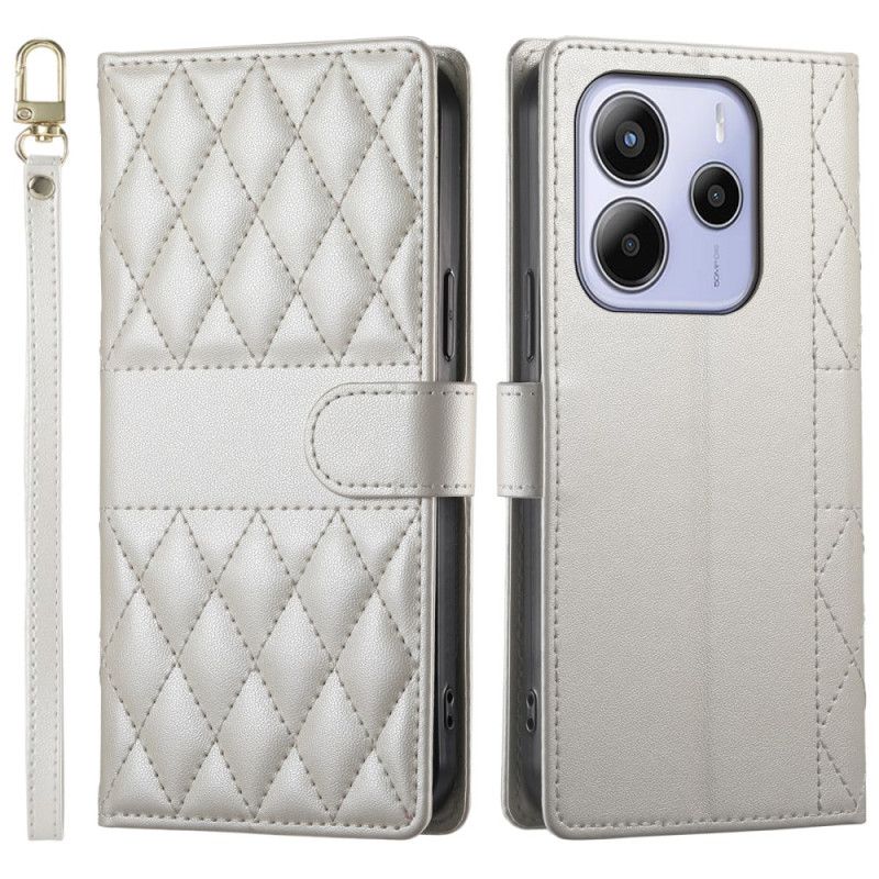 Kotelot Xiaomi Redmi Note 14 4g Tikattu Hihnalla Ja Olkahihnalla Suojakuori