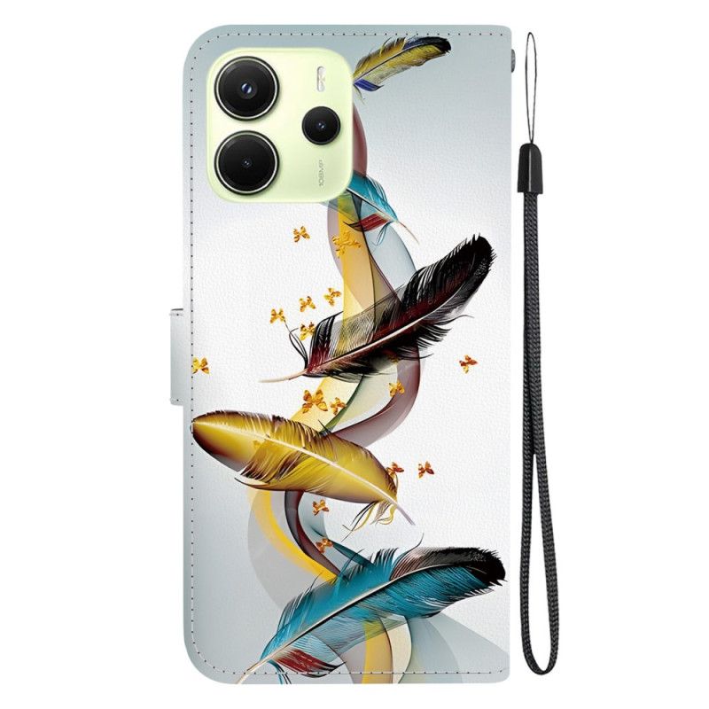 Kotelot Xiaomi Redmi Note 14 4g Värikkäitä Höyheniä Suojakuori