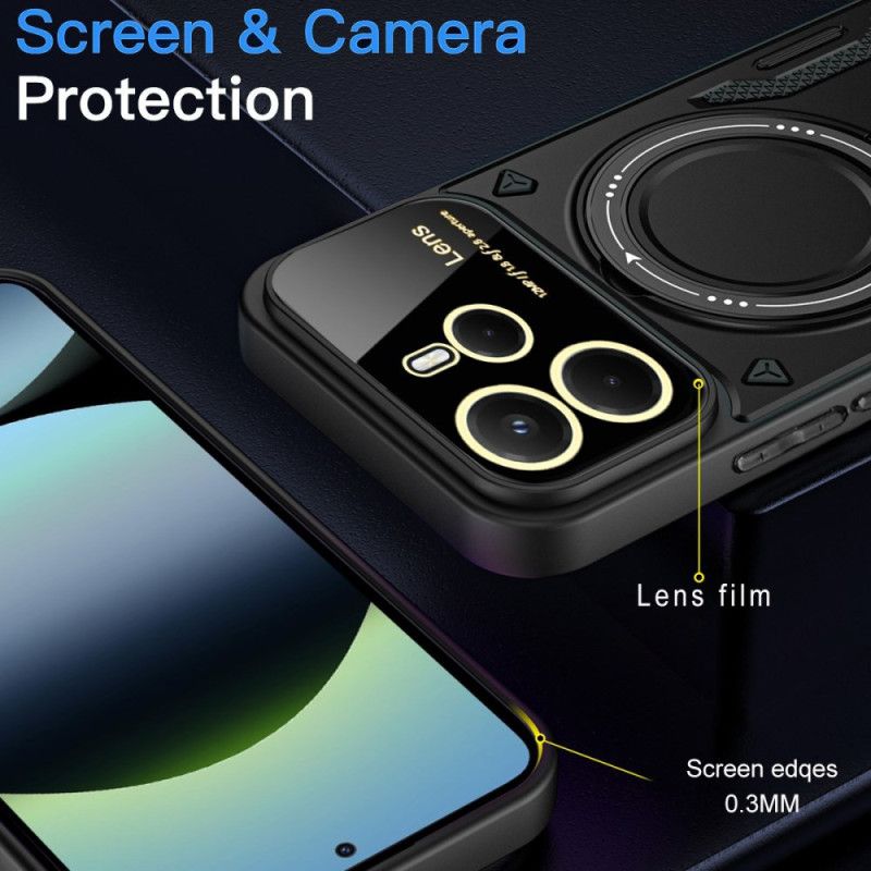 Kuori Xiaomi Redmi Note 14 4g Magneettisesti Pyörivä Jalusta Suojakuori