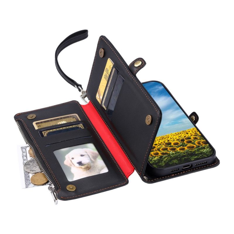 Nahkakotelo Xiaomi Redmi Note 14 4g 8 Kortin Lokeron Lompakko