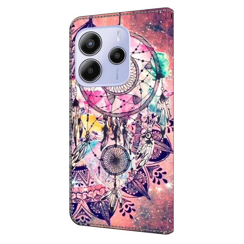 Nahkakotelo Xiaomi Redmi Note 14 4g Unisiepparikuvio