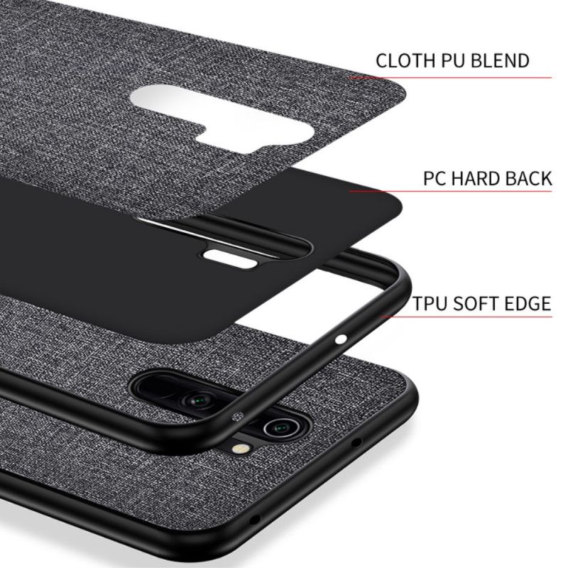 Kuori Xiaomi Redmi 9 Harmaa Musta Hybridikankaan Muotoilu