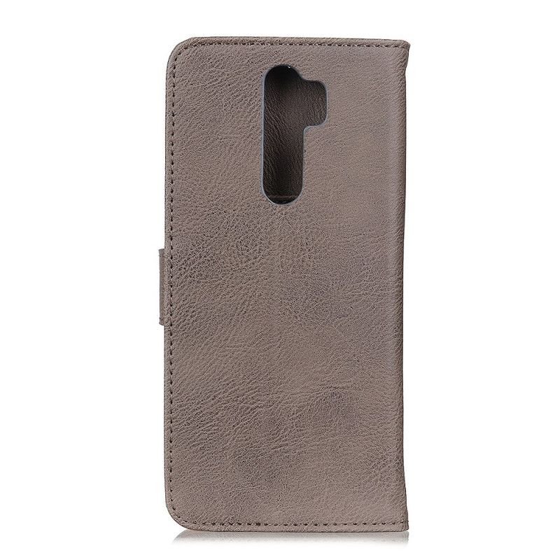 Suojakuori Xiaomi Redmi 9 Harmaa Musta Khazneh Keinonahka