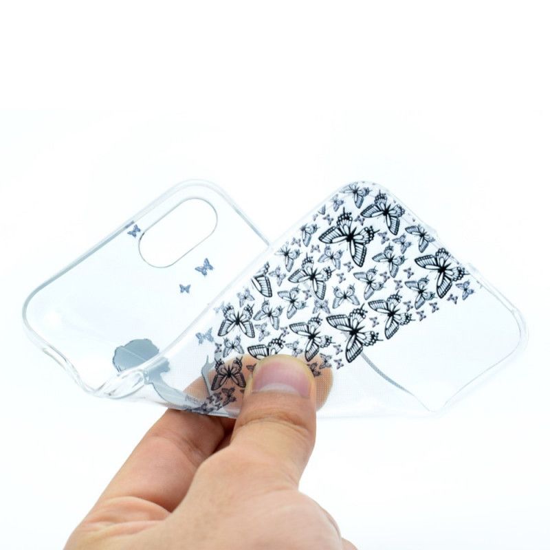 Kuori iPhone 7 / 8 / SE 2 Puhelinkuoret Läpinäkyvä Perhospuku