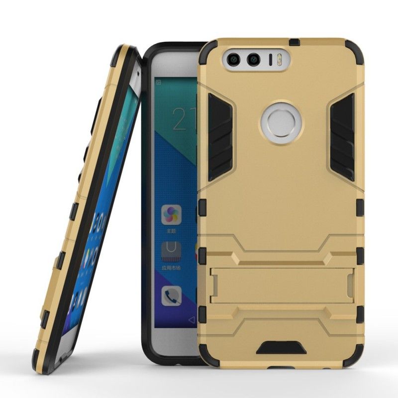 Case Kuoret Honor 8 Punainen Harmaa Puhelinkuoret Erittäin Kestävä