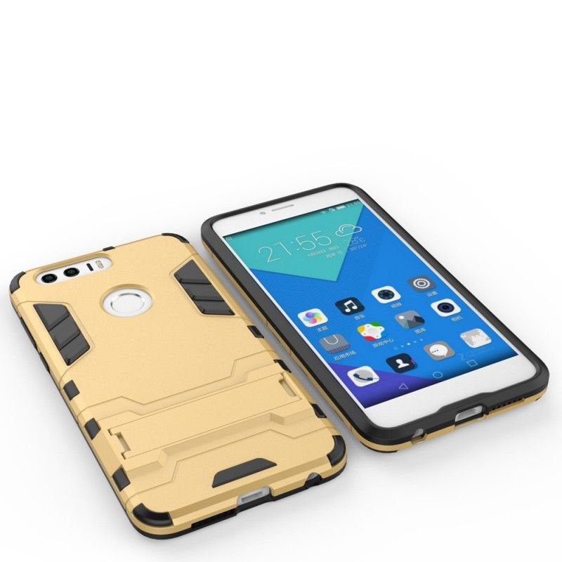 Case Kuoret Honor 8 Punainen Harmaa Puhelinkuoret Erittäin Kestävä