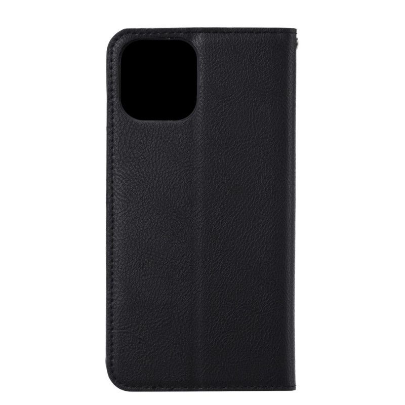 Flip Kotelot iPhone 12 Mini Punainen Musta Etukorttikotelo Suojakuori