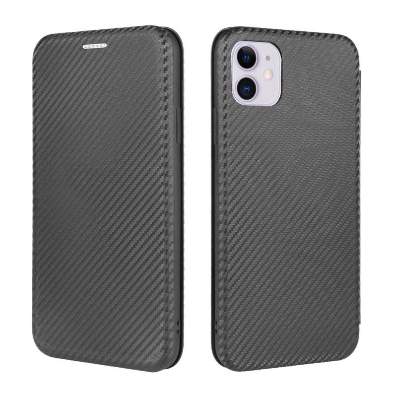Flip Kotelot iPhone 12 Mini Vihreä Musta Puhelinkuoret Hiilikuitu