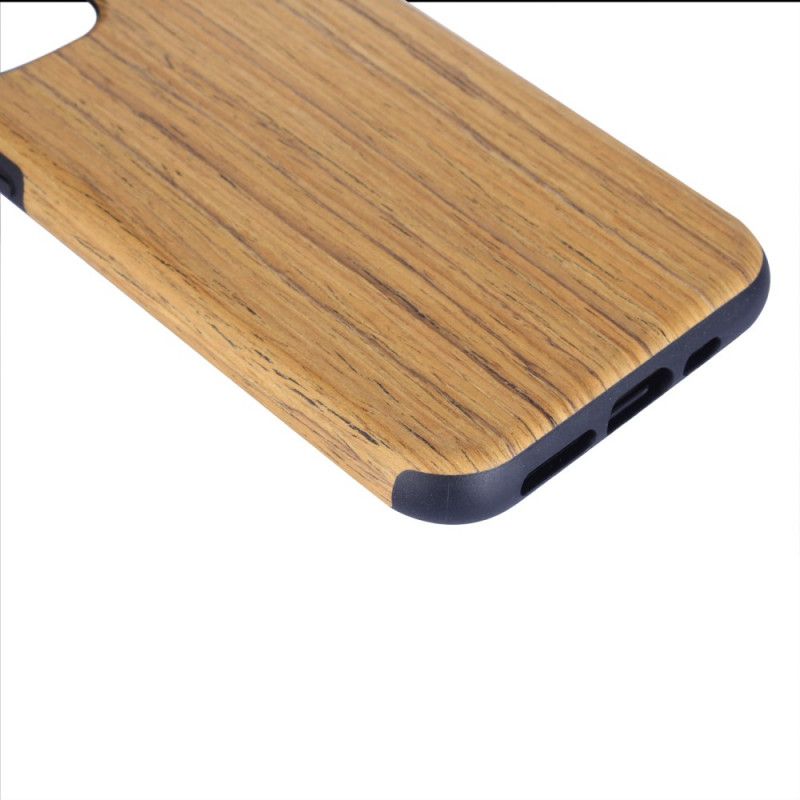 Kuori iPhone 12 Mini Harmaa Valkoinen Puustyyli Suojakuori