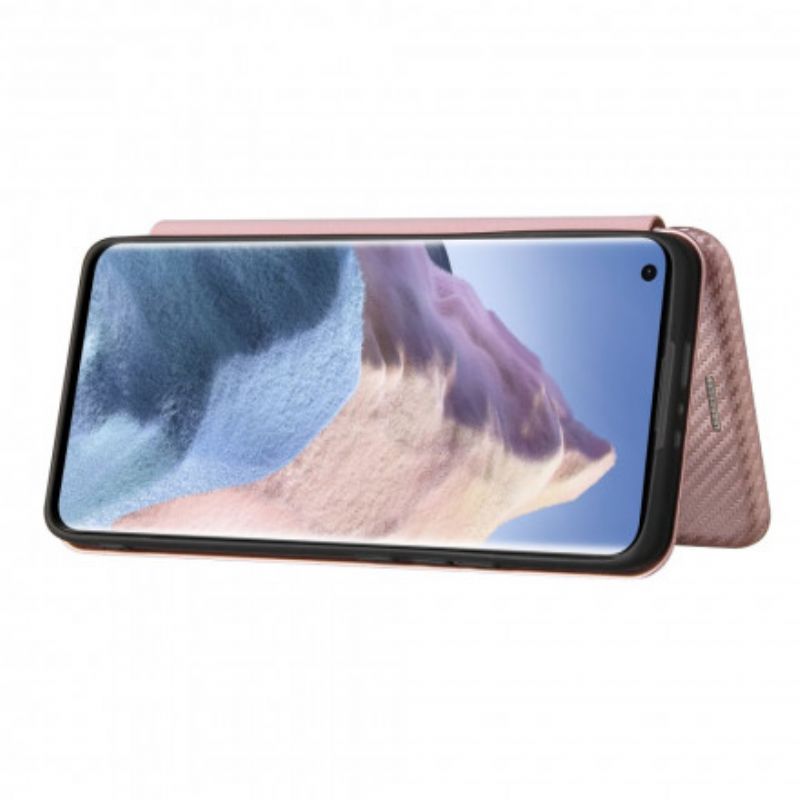 Flip Kotelot Xiaomi Mi 11 Ultra Hiilikuitua Tukirenkaalla