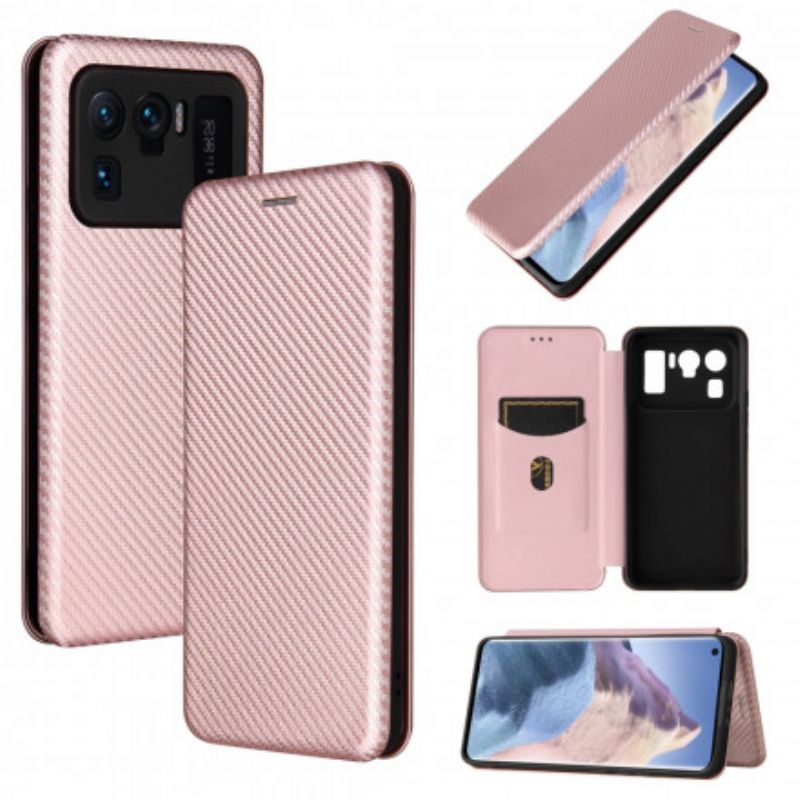 Flip Kotelot Xiaomi Mi 11 Ultra Hiilikuitua Tukirenkaalla