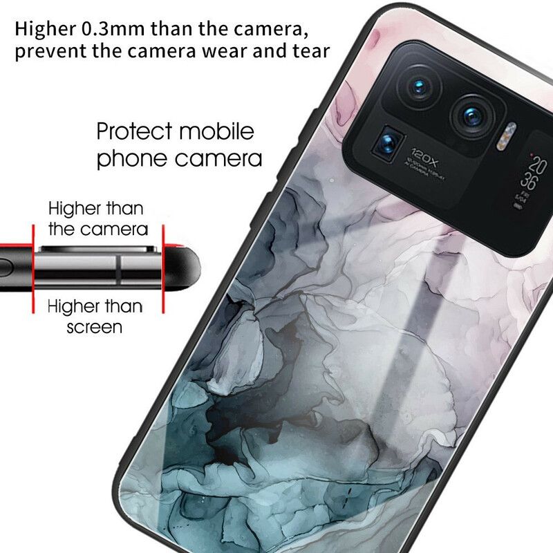 Kuori Xiaomi Mi 11 Ultra Marmorikarkaistu Lasi
