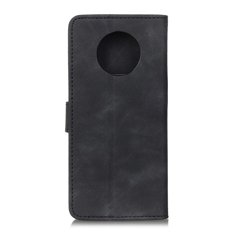 Kotelot OnePlus 7T Punainen Musta Vintage Khazneh -Nahkamatto