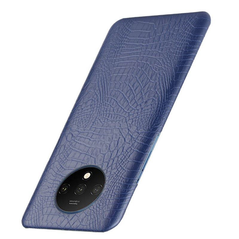 Kuori OnePlus 7T Valkoinen Musta Krokotiilin Ihovaikutus