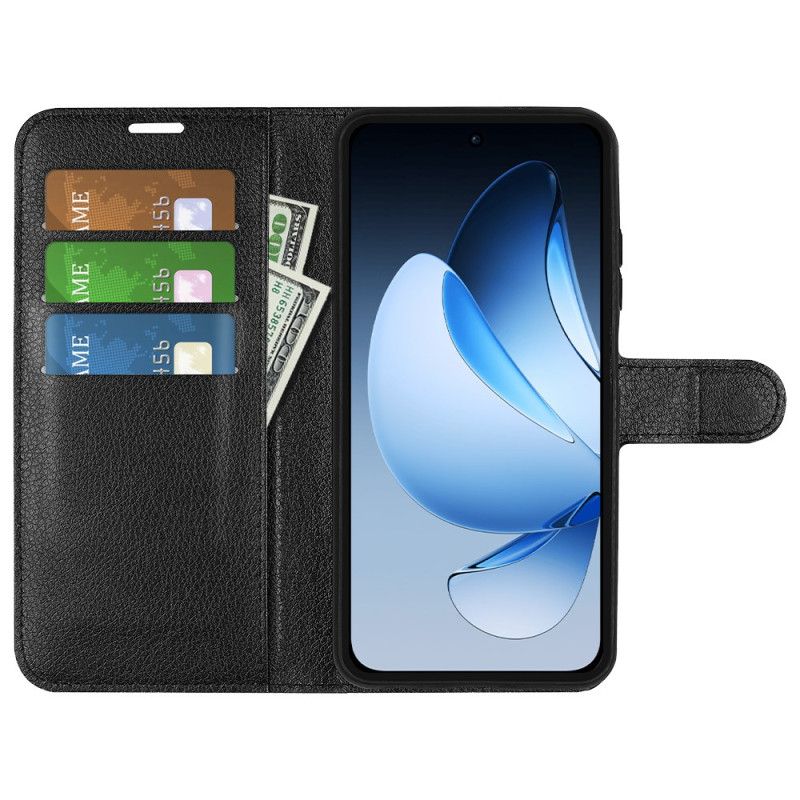 Kotelot Oppo Reno 13 5g Klassinen Litsikuvioinen Tekonahka Suojakuori