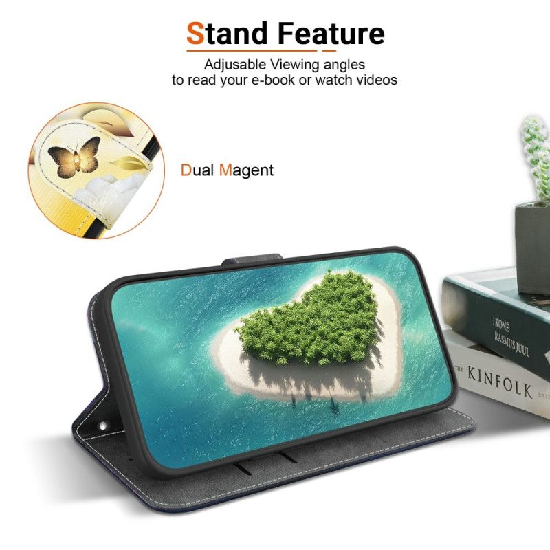 Kotelot Oppo Reno 13 5g Puhelinkuoret Kultaisia Perhosia Ja Valkoisia Kukkia