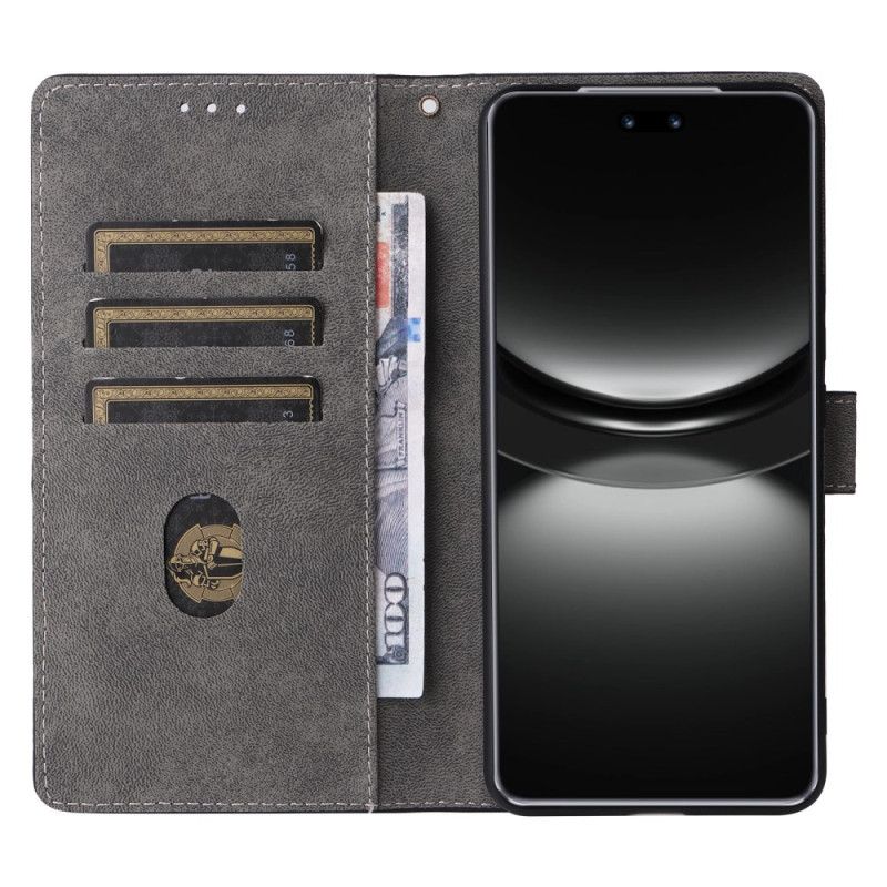 Kuoret Huawei Nova 13 Rfid-mokkanahkakuvioinen Lompakko