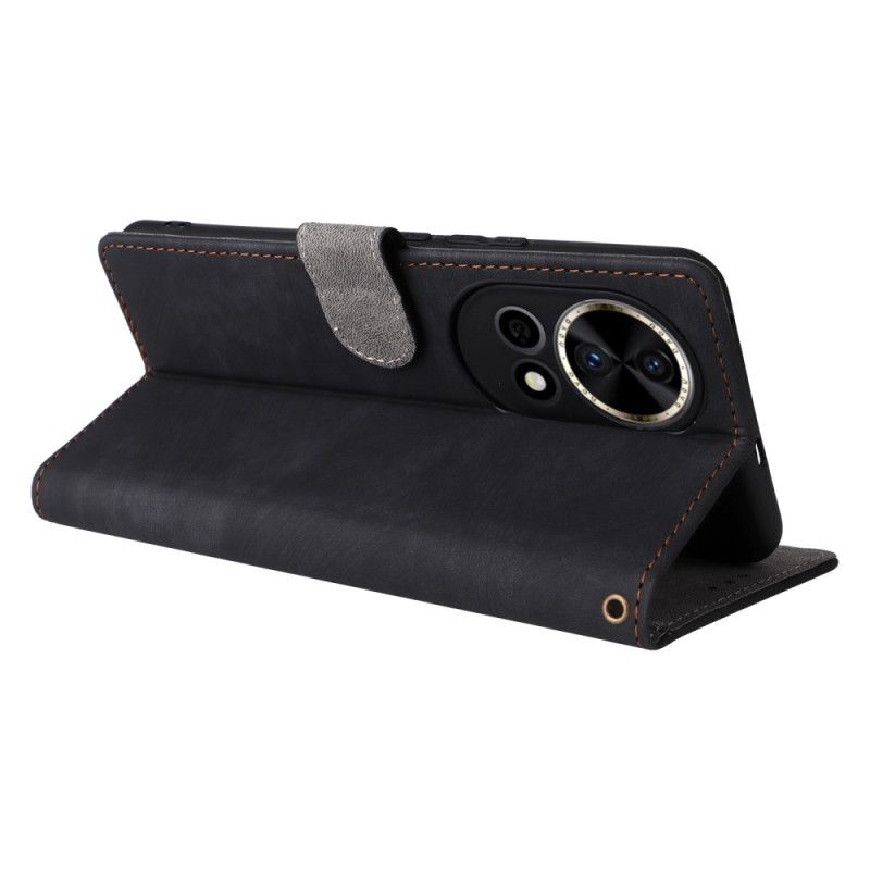 Kuoret Huawei Nova 13 Rfid-mokkanahkakuvioinen Lompakko