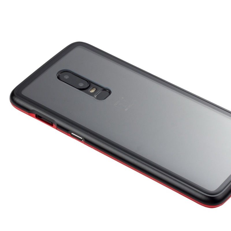 Kuori OnePlus 6 Harmaa Valkoinen Irrotettava Suojakuori