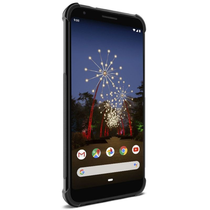 Kuori Google Pixel 3A XL Imak-Harjattu Hiilikuitu Suojakuori