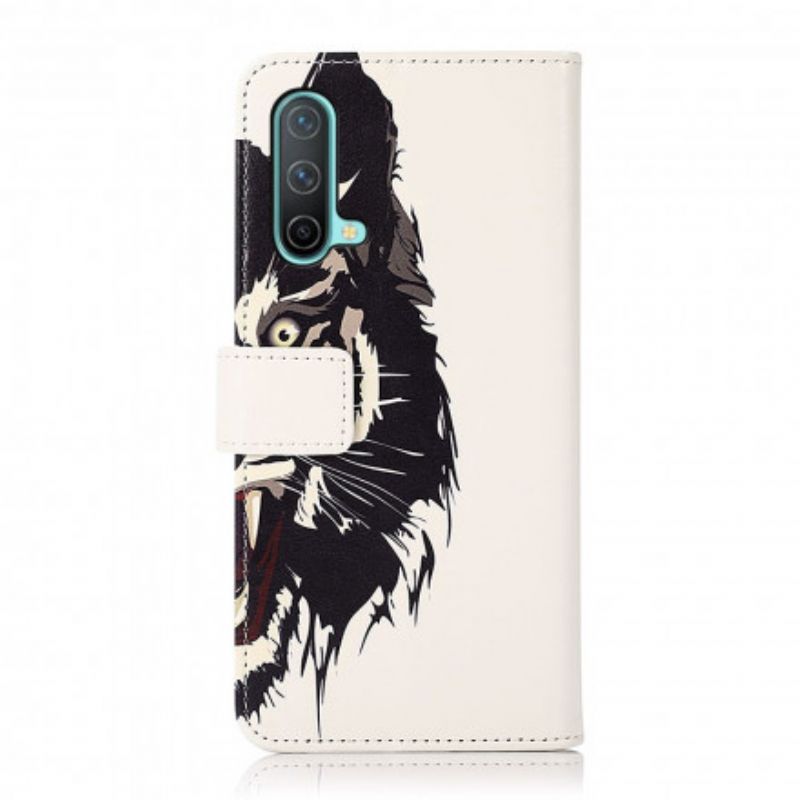 Flip Kotelot Oneplus Nord Ce 5g Fierce Tiger Suojakuori