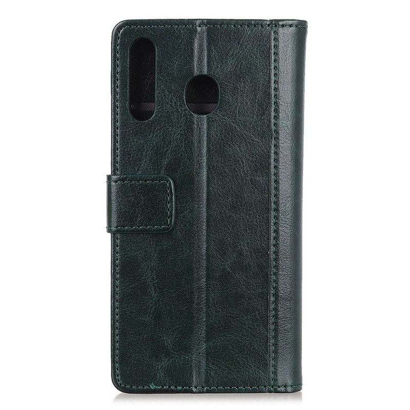 Kotelot Huawei P Smart Plus 2019 Ruskea Musta Antiikki Nahka Suojakuori