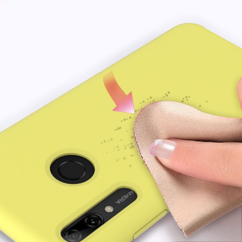 Kuori Huawei P Smart Plus 2019 Valkoinen Musta Silikonineste Suojakuori