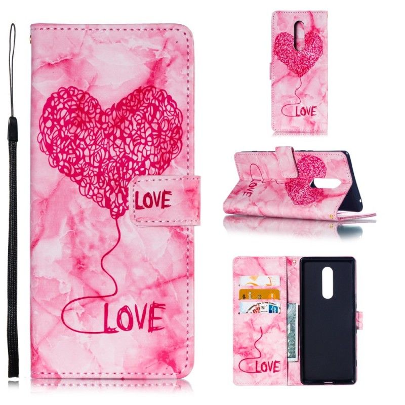 Kotelot Sony Xperia 1 Rakkaus Marmoria