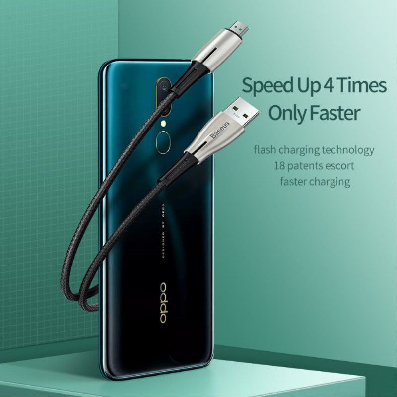 Baseus Micro Usb -Pikalatauskaapeli 4A 0.5M