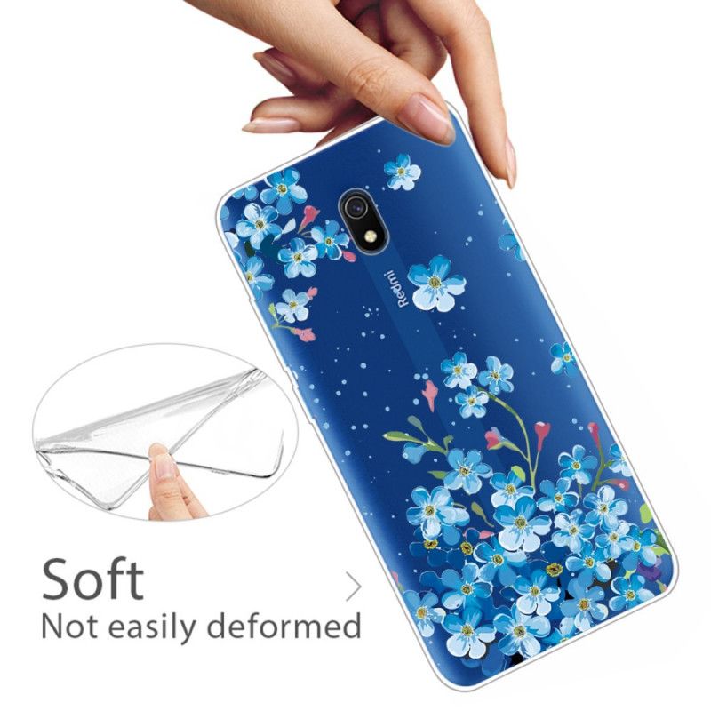 Kuori Xiaomi Redmi 8A Kimppu Sinisiä Kukkia Suojakuori