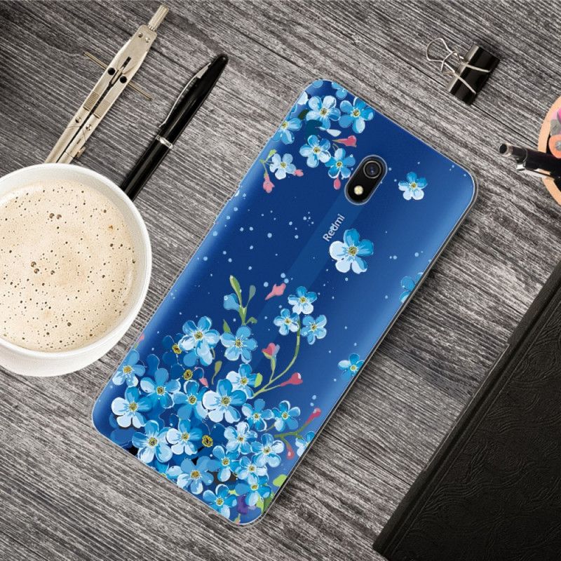 Kuori Xiaomi Redmi 8A Kimppu Sinisiä Kukkia Suojakuori