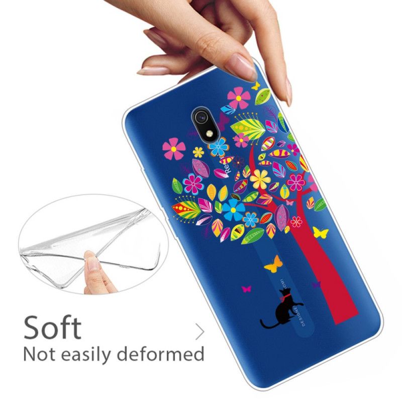 Kuori Xiaomi Redmi 8A Kissa Värillisen Puun Alla