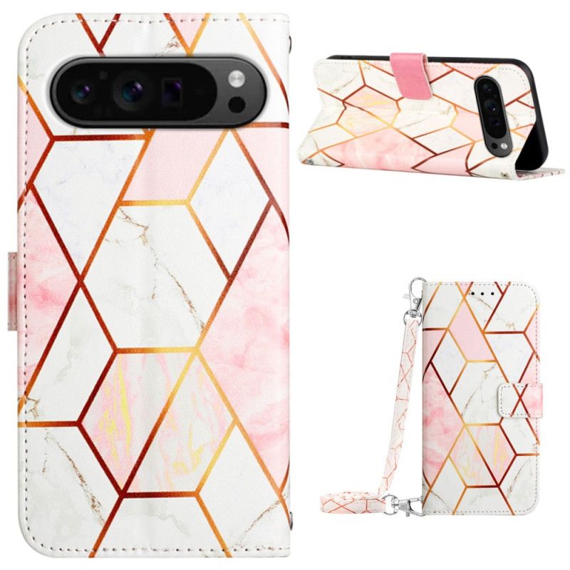 Kotelot Google Pixel 9 Pro Xl Marmori Olkahihnalla Suojakuori