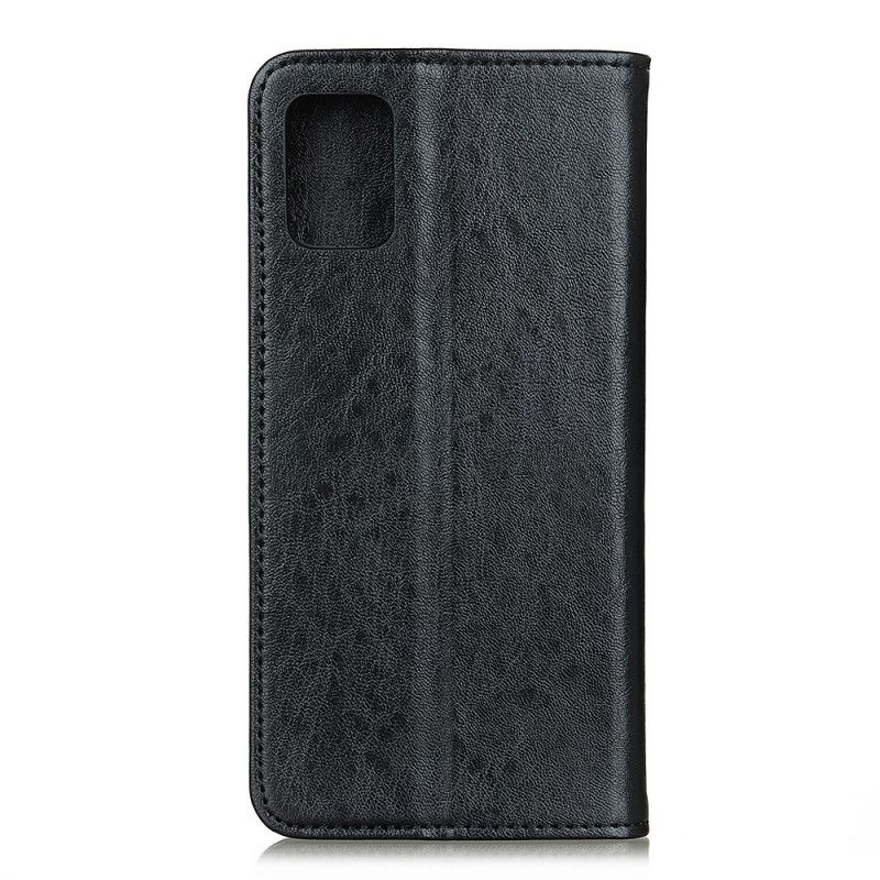 Flip Kotelot Samsung Galaxy A72 4G / A72 5G Punainen Musta Split Nahkatyyli Suojakuori