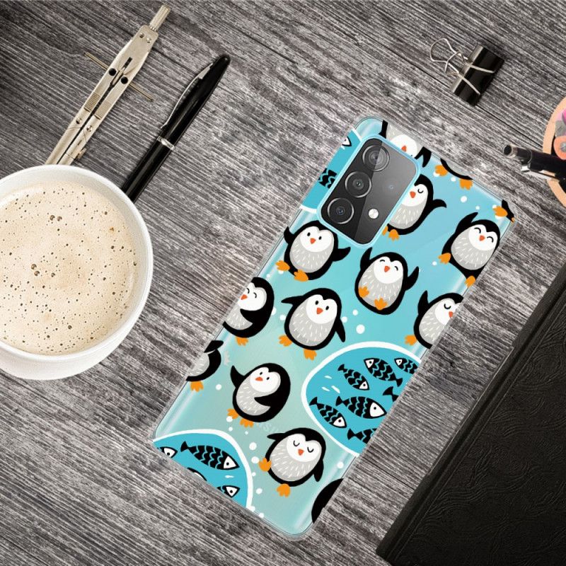 Kuori Samsung Galaxy A72 4G / A72 5G Pingviinit Ja Kalat