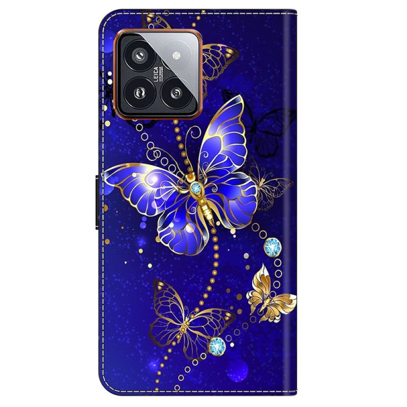 Kotelot Xiaomi 14 Pro Timanttiperhoset