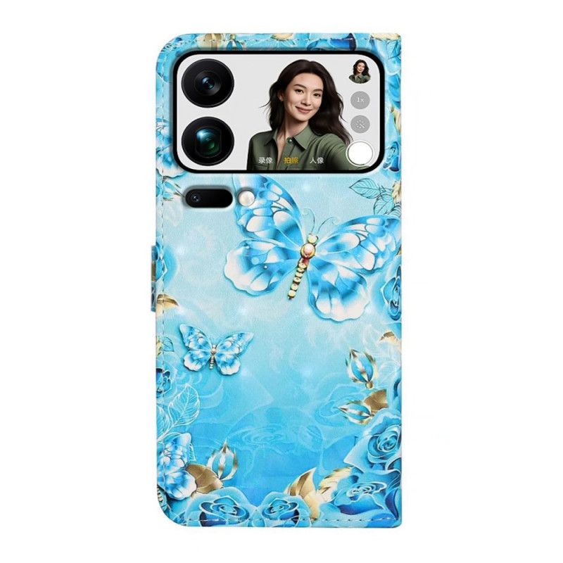 Kotelot Xiaomi 17 Pro Max Perhosia Ja Timantteja Suojakuori