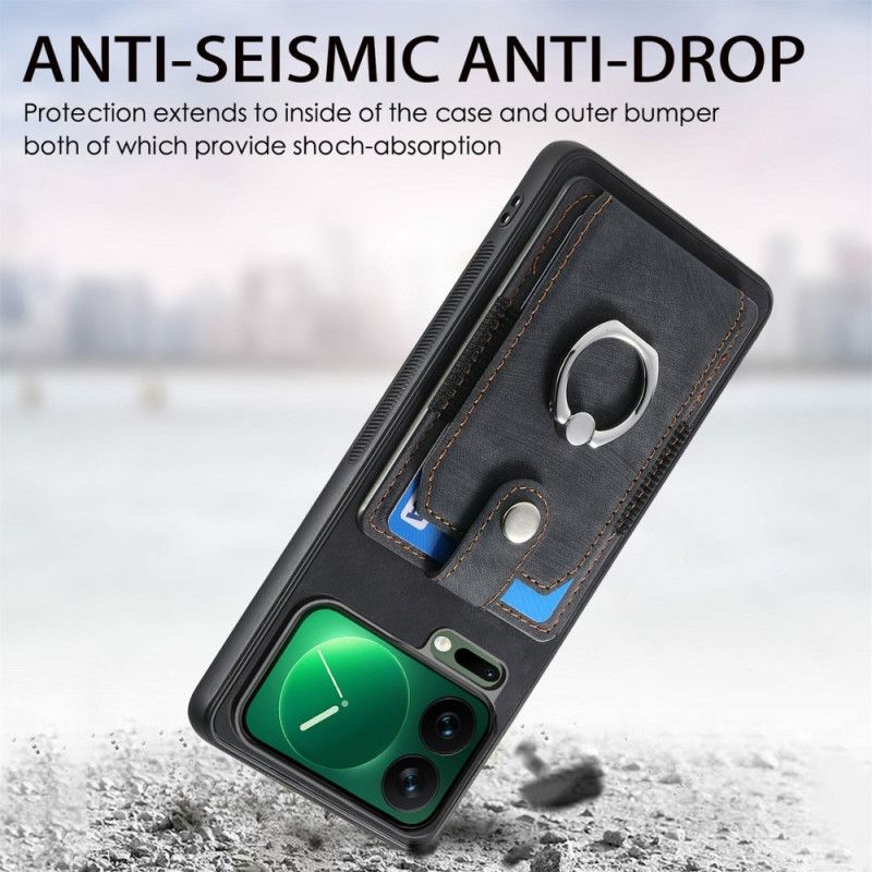 Kuori Xiaomi 17 Pro Max Korttikotelo Ja Sormusteline