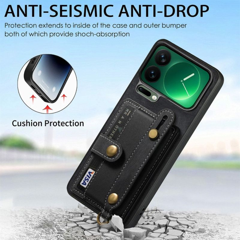 Kuori Xiaomi 17 Pro Max Korttikotelo Ja Tukijalka