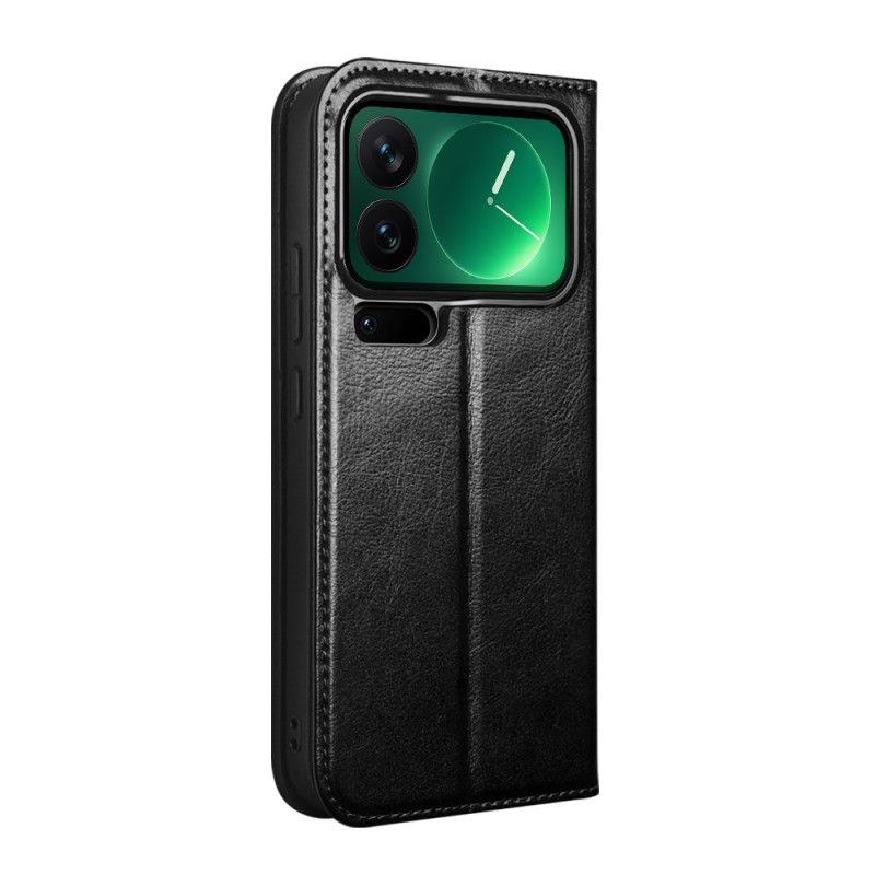 Nahkakotelo Xiaomi 17 Pro Max Qialino Aitoa Nahkaa Suojakuori