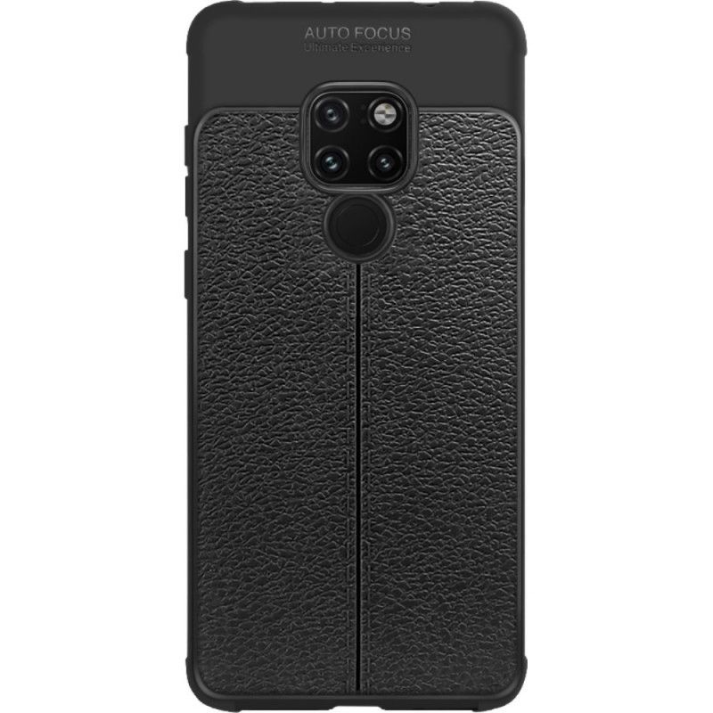 Kuori Huawei Mate 20 Musta Imak Keinonahkaa Ompelemalla Suojakuori