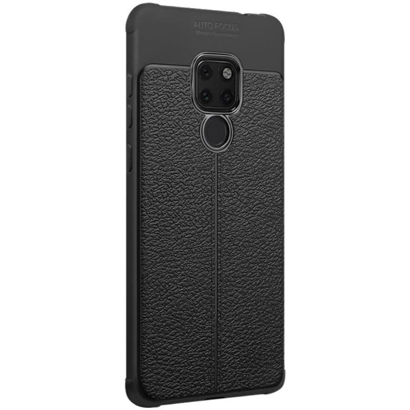 Kuori Huawei Mate 20 Musta Imak Keinonahkaa Ompelemalla Suojakuori