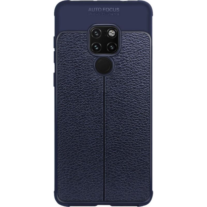 Kuori Huawei Mate 20 Musta Imak Keinonahkaa Ompelemalla Suojakuori