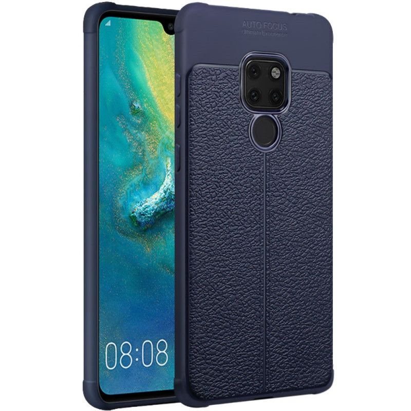 Kuori Huawei Mate 20 Musta Imak Keinonahkaa Ompelemalla Suojakuori