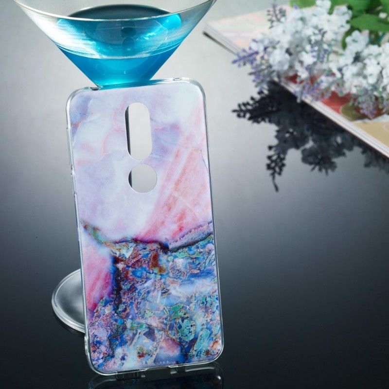 Case Kuoret Nokia 7.1 Puhelinkuoret Monivärinen Marmori