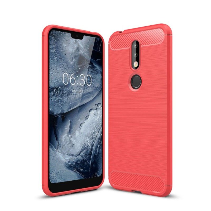 Kuori Nokia 7.1 Tummansininen Harjattu Hiilikuitu