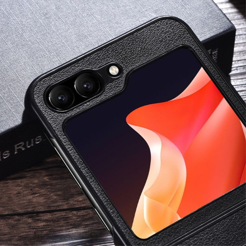 Kuori Samsung Galaxy Z Flip 6 Nahkaefekti Magsafe-yhteensopiva Suojakuori