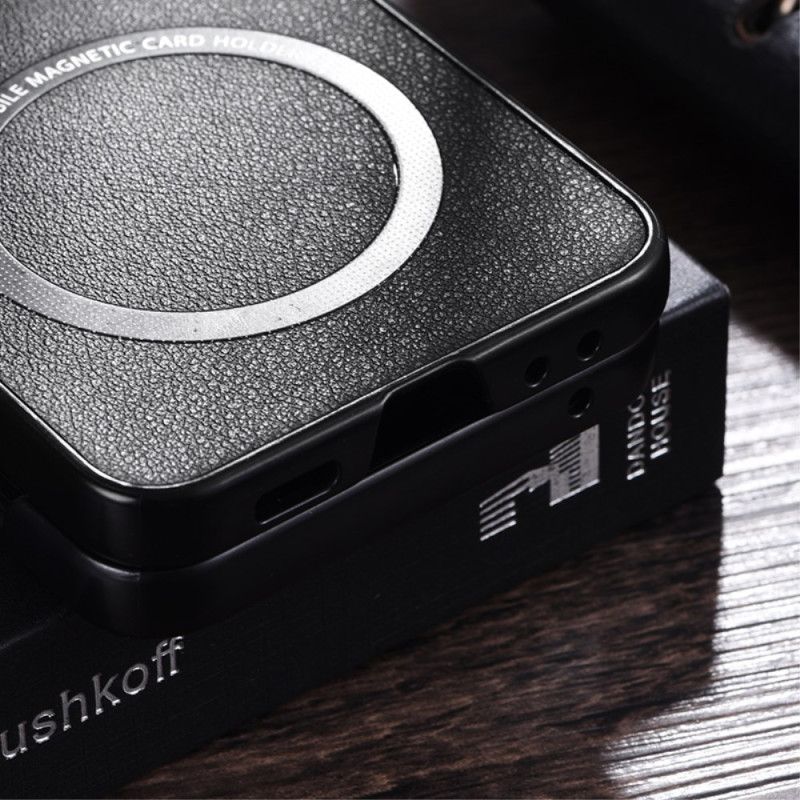 Kuori Samsung Galaxy Z Flip 6 Nahkaefekti Magsafe-yhteensopiva Suojakuori