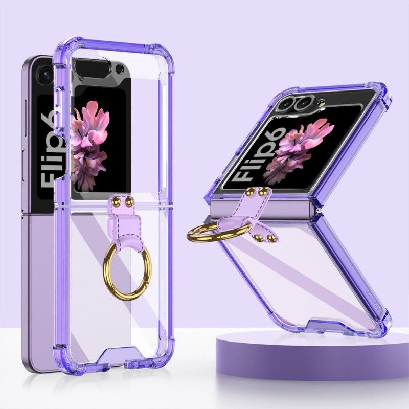 Puhelinkuoret Samsung Galaxy Z Flip 6 Läpinäkyvä Gkk-tukirengas
