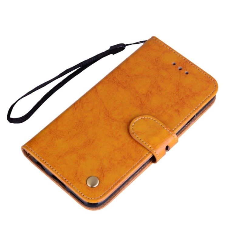 Flip Case Huawei Mate 20 Pro Punainen Hattuprinssi Vintage Öljyvaha